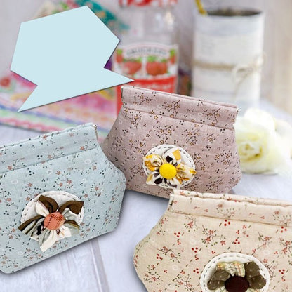 DIY Quilt Flex frame pouch -Includes Tutorial + Template