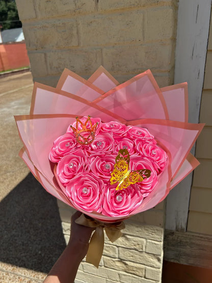 Eternal Roses - HandMade From Satin Ribbon(Never Wither)