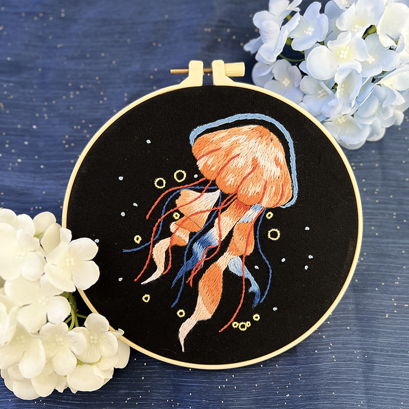 Ocean Jellyfish - Themed DIY Embroidery Kits