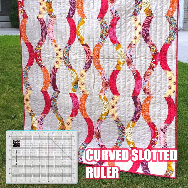 Patchwork Quilt Curved Slotted Ruler (With Instructions)