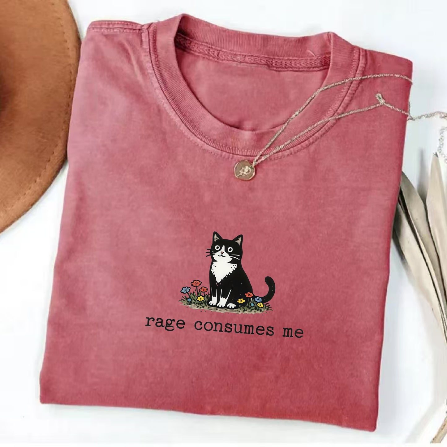 Rage Consumes Me Cat T-Shirt