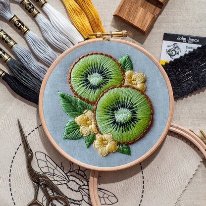 Rubbyoo Embroidery Kit-  Kiwi Fruit
