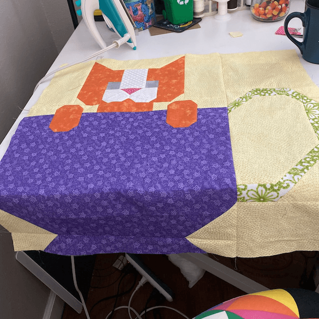 Kittens in Cups Quilt Pattern Template - With Instructions