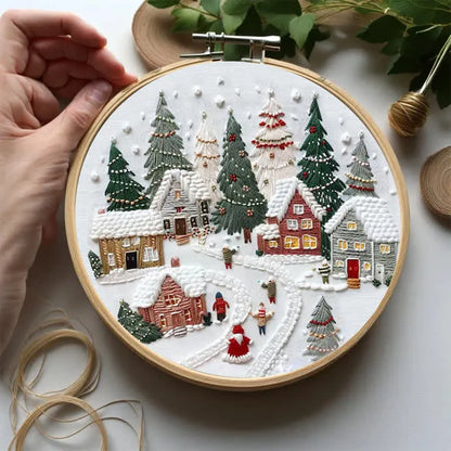 Snow Village Stitch Dream - Themed DIY Embroidery Kits