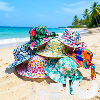 🌞50% OFF Summer Special Offer -  Bow Sunhat Template Cutting Ruler Set-With Instructions