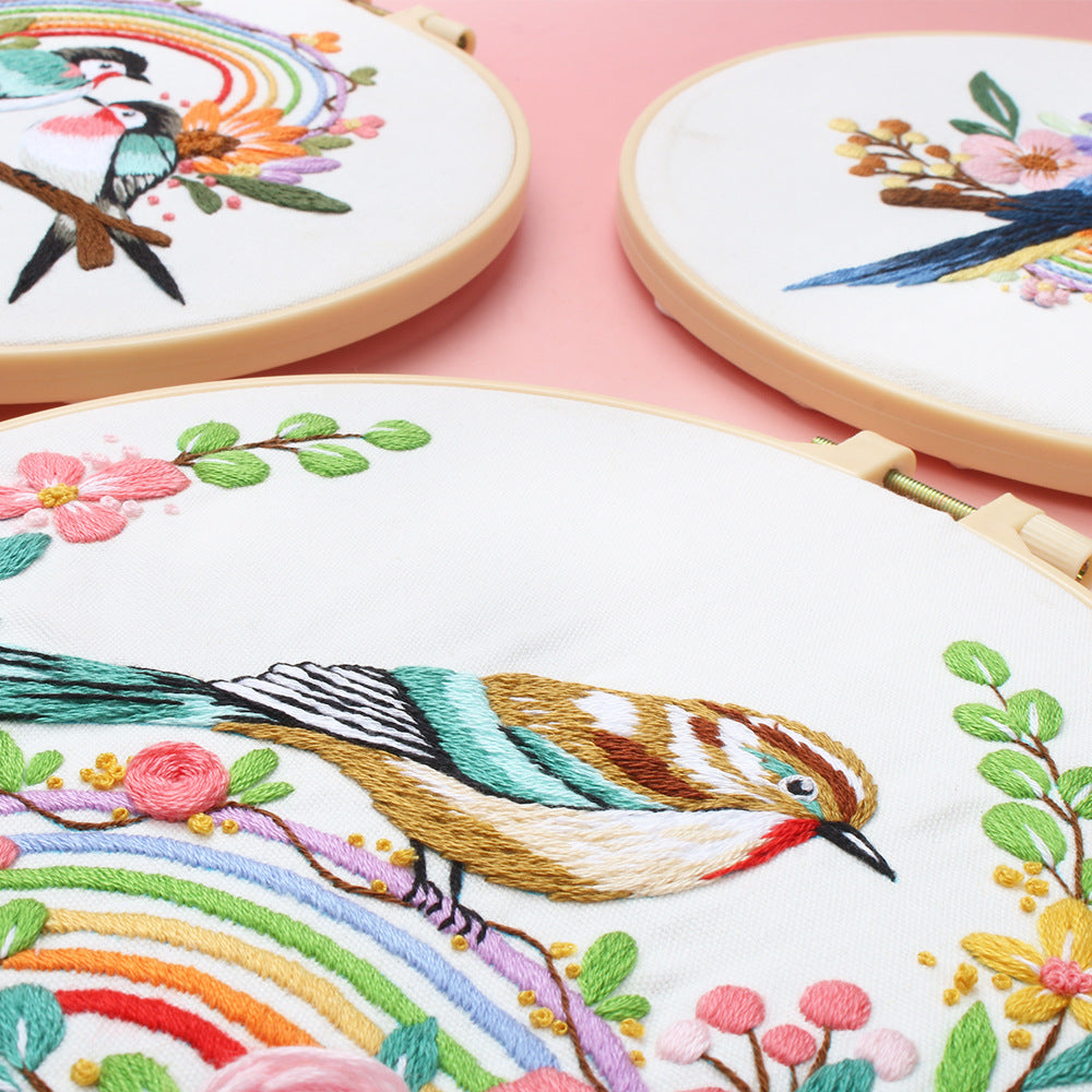 Bird & Floral Collection  -Themed DIY Embroidery Kits