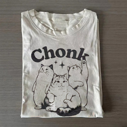 Vintage Kawaii Chonk Cat T-shirt