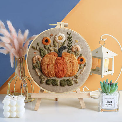 Harvest Pumpkin Embroidery Kit