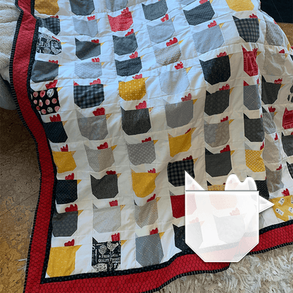 Funky Chicken Quilt Template Set  - With Instructions