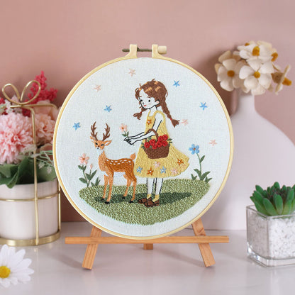 Whimsical Pastoral Embroidery Kit