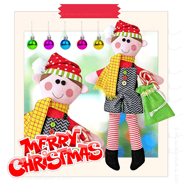 Kristy The Elf Toy Sewing Templates - With Instructions
