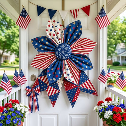 The Heritage Bloom Wreath & Bow: Multi-Piece Sewing Template Set- With Instructions