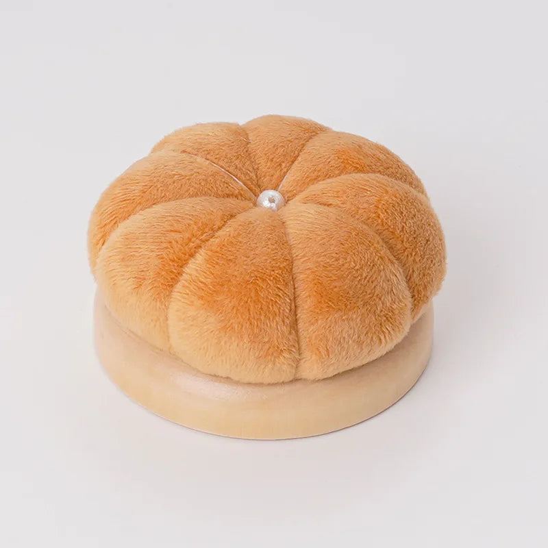 Wooden Pumpkin Pin Cushion