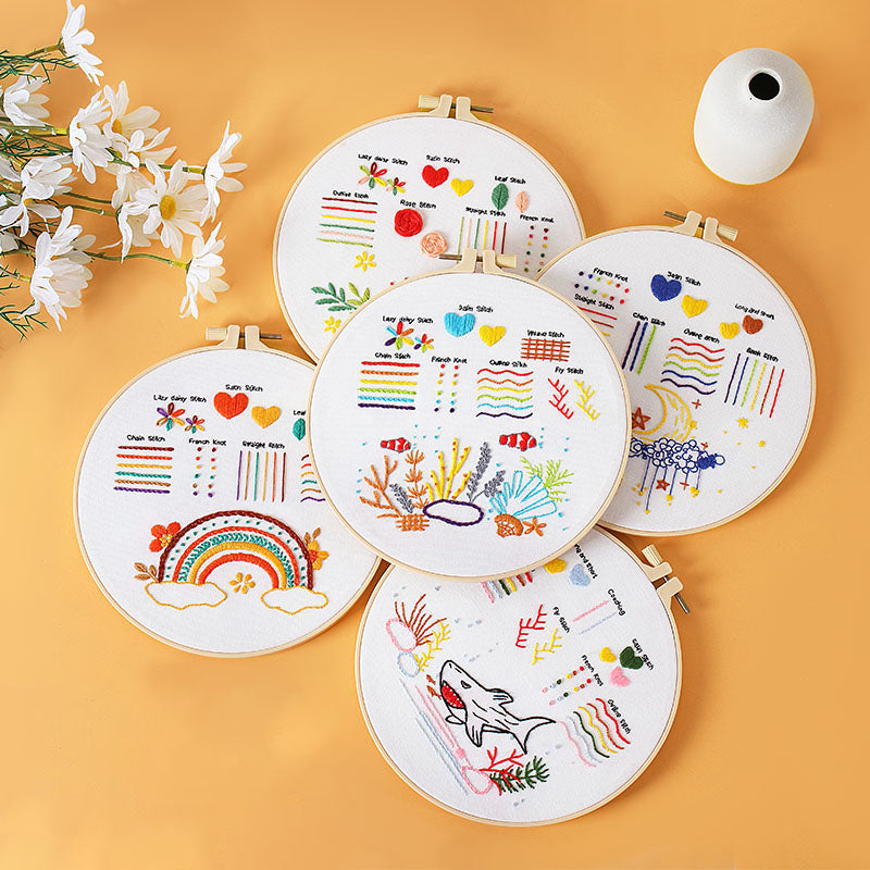 Beginner Stitch Practice Embroidery Kit