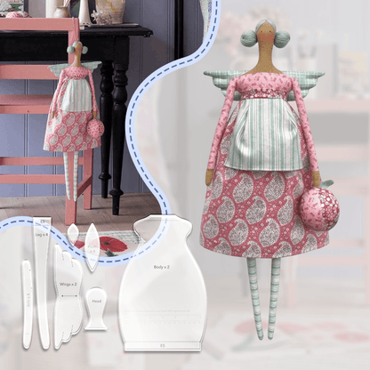 Tilda Kitchen Doll Template Set (7 PCS) - With Instructions