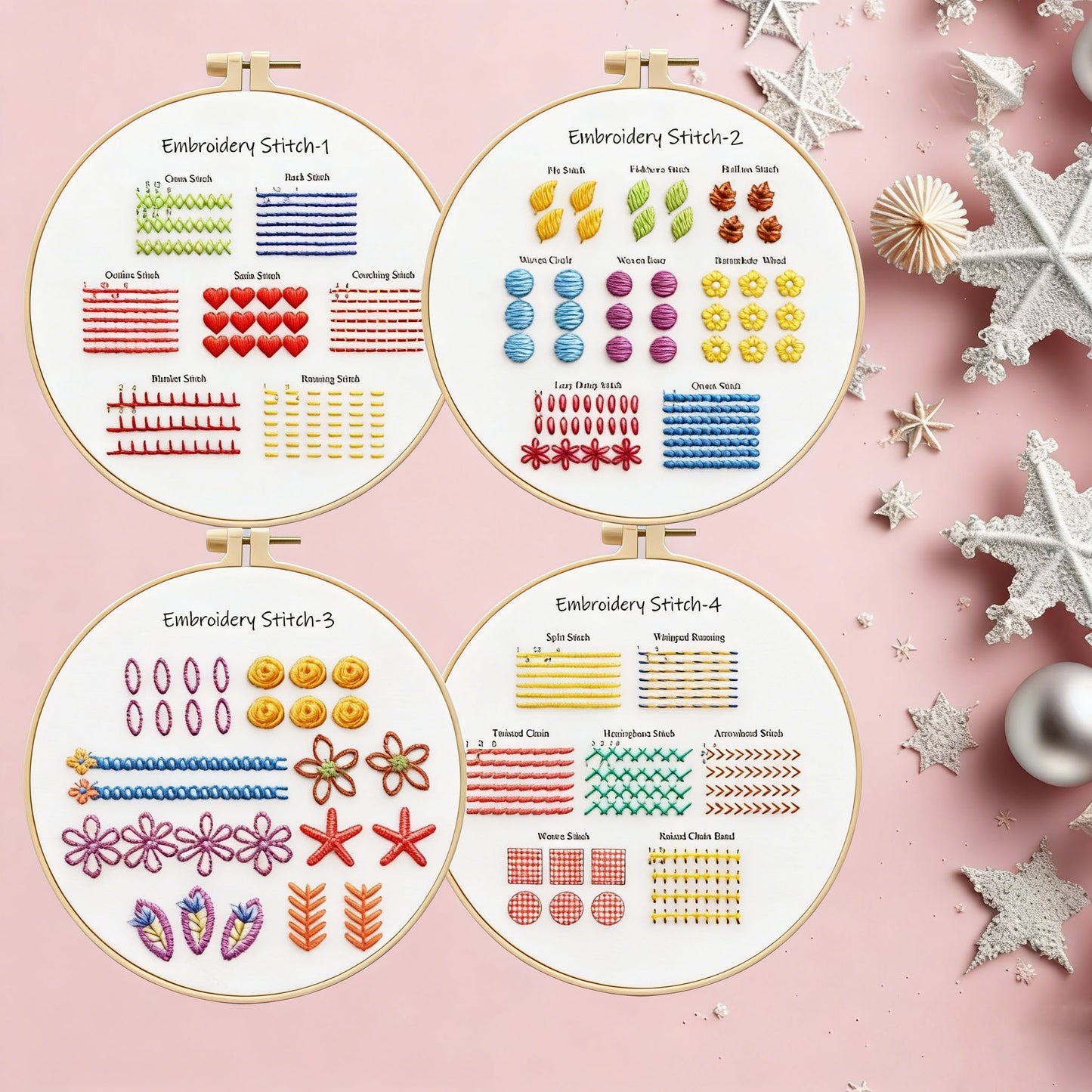 Beginner Kit for Embroidery Stitches