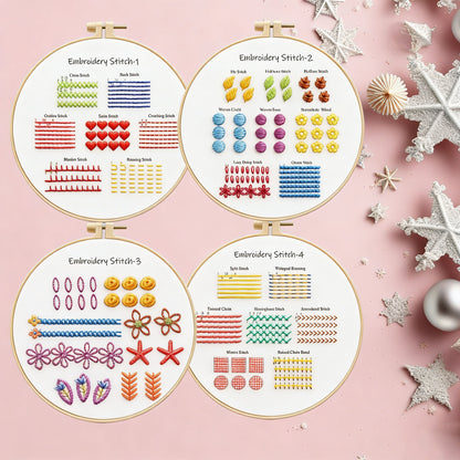 Beginner Kit for Embroidery Stitches