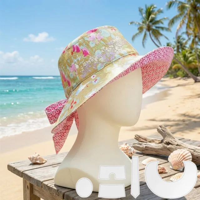 🌞50% OFF Summer Special Offer -  Bow Sunhat Template Cutting Ruler Set-With Instructions