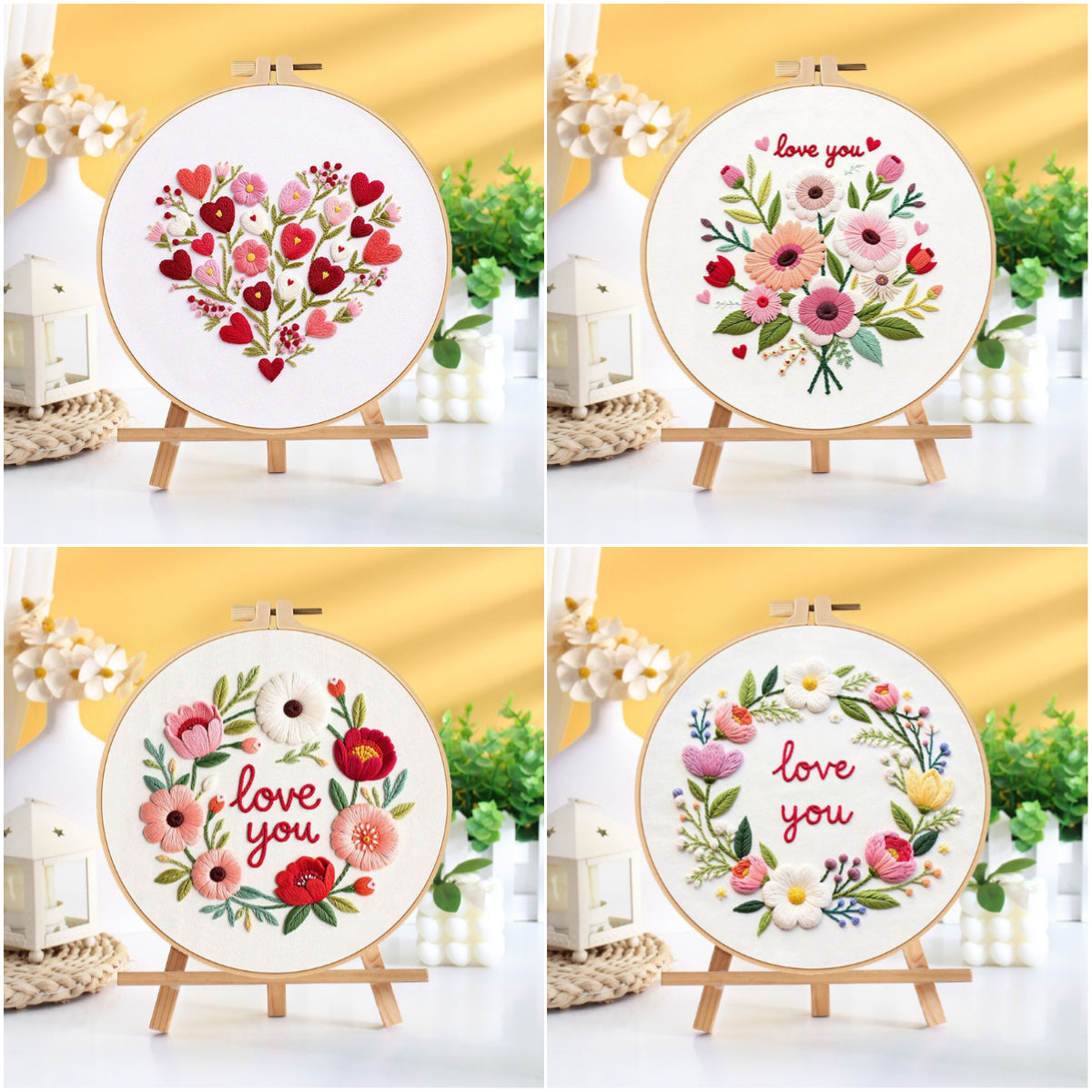Heart And Bloom - Themed DIY Embroidery Kits