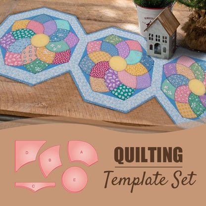 Dahlia Quilt Book & Template Set - 5PCS (With Instructions)