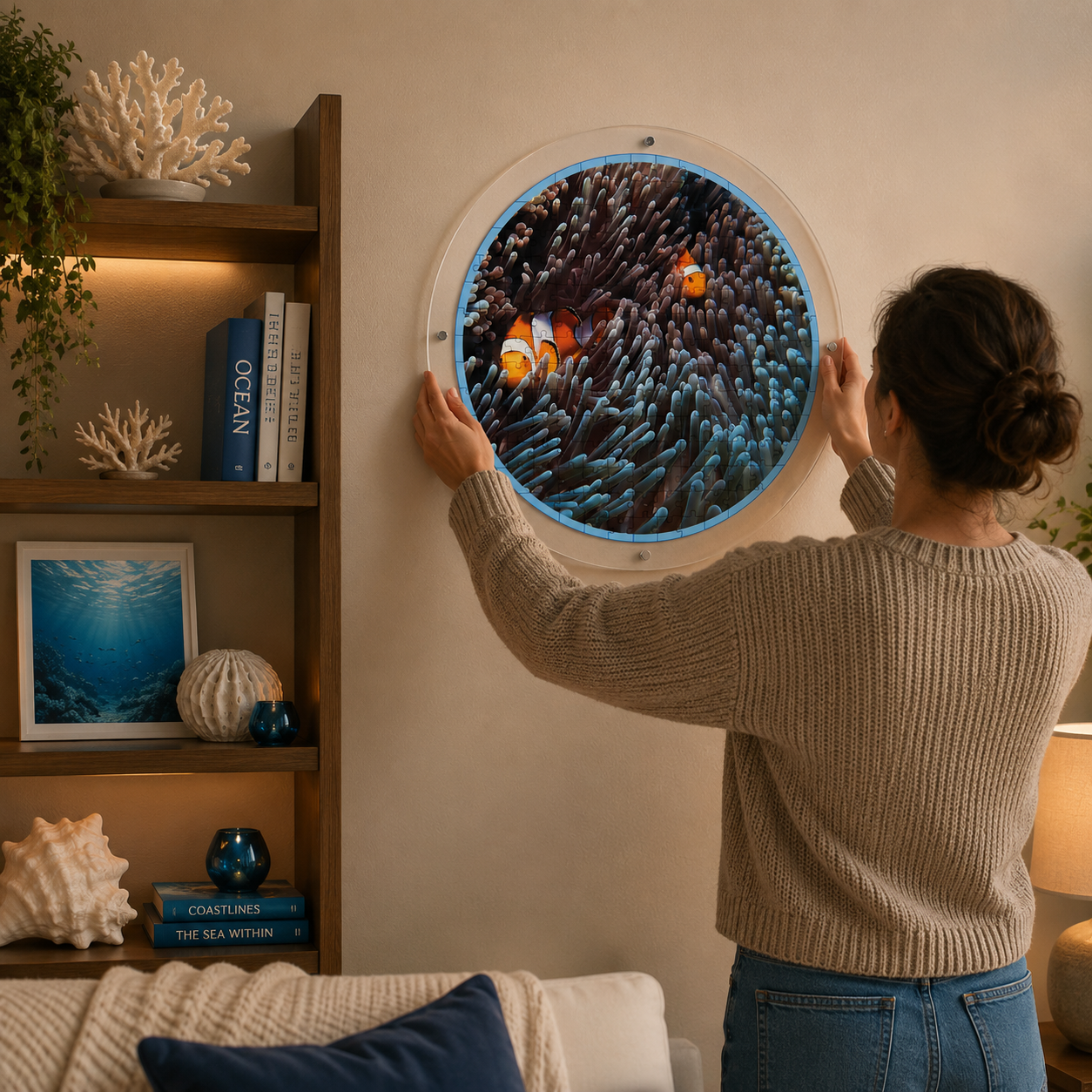 Hangable Acrylic Puzzle | Anemone Flow