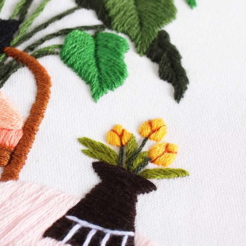Holiday Cats 2 Embroidery Kits for Beginner