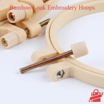 Bamboo-Look Embroidery Hoops: Blend of Tradition and Modernity