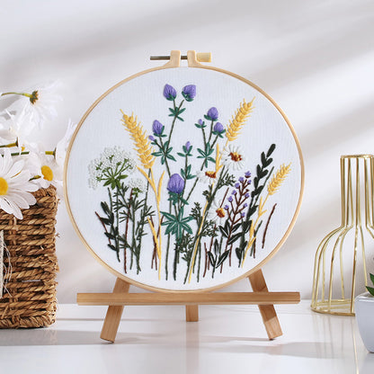 Blooming Wildflowers Embroidery Kit: Stitch the Beauty of Nature