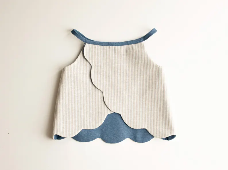 Reversible Anemone Top Sewing Template - With Instructions