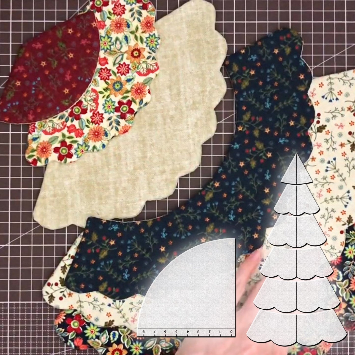 Handmade Christmas Tree Quilting Set—WITH TUTORIAL