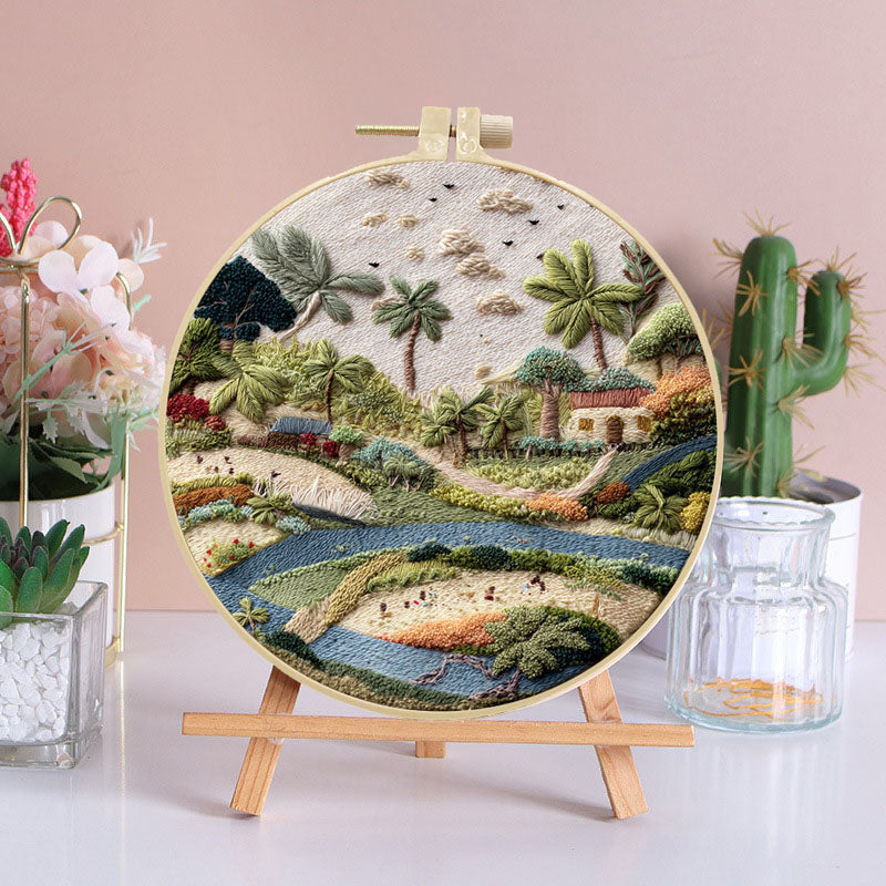 Tropical Vista Embroidery Kit