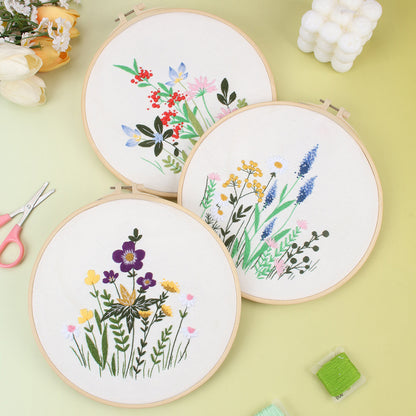 Wildflower Bouquet - Themed DIY Embroidery Kits