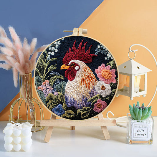 Roosters Radiance Embroidery Kit