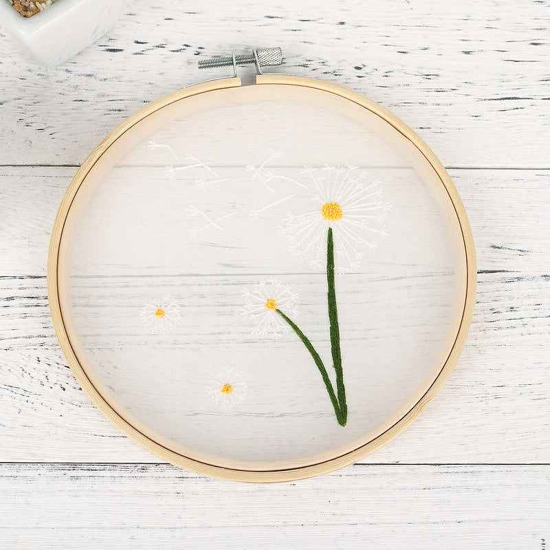 Delicate Floral Embroidery Kit: Craft Your Nature-Inspired Masterpiece
