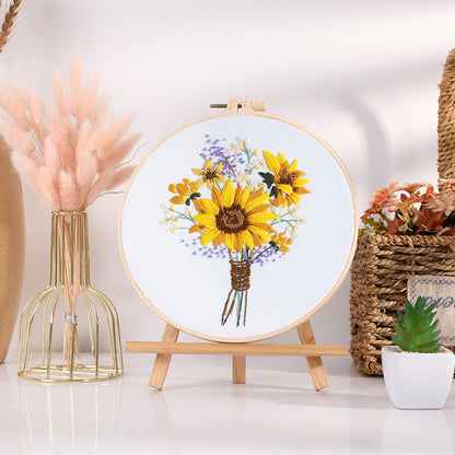 Sunflowers Embroidery Kit for Beginner
