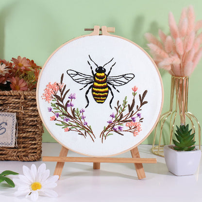 DIY Bee Embroidery Kit: Craft Your Nature-Inspired Masterpiece