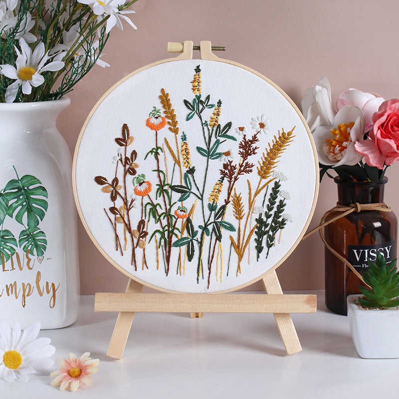 Wildflower  -Themed DIY Embroidery Kits