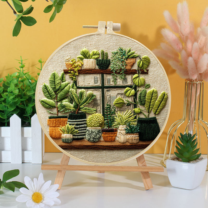 Urban Jungle Embroidery Kit