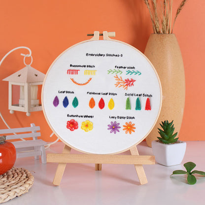 Embroidery Stitches Learner Kits for Beginner