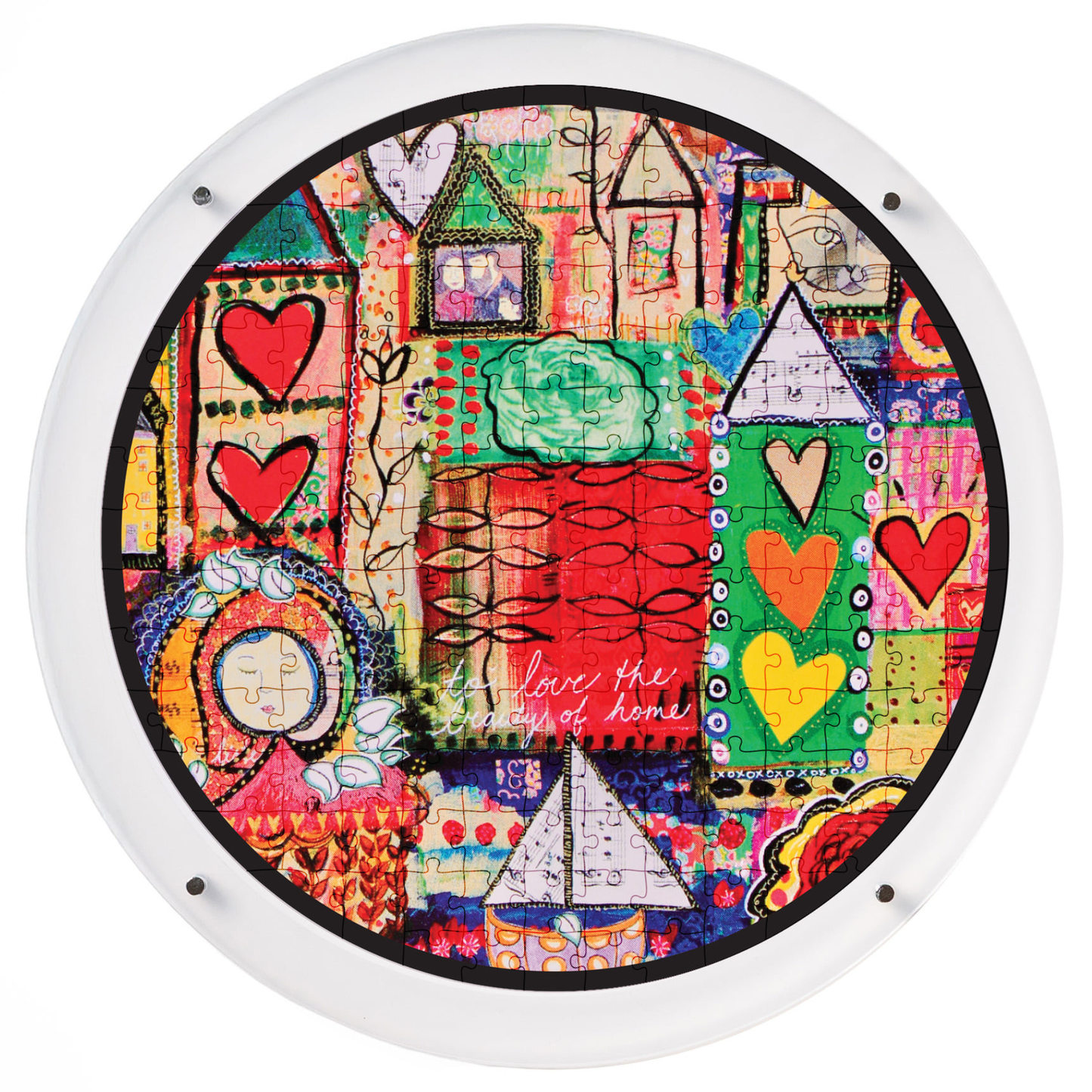 Hangable Acrylic Puzzle | Painted Mosaic