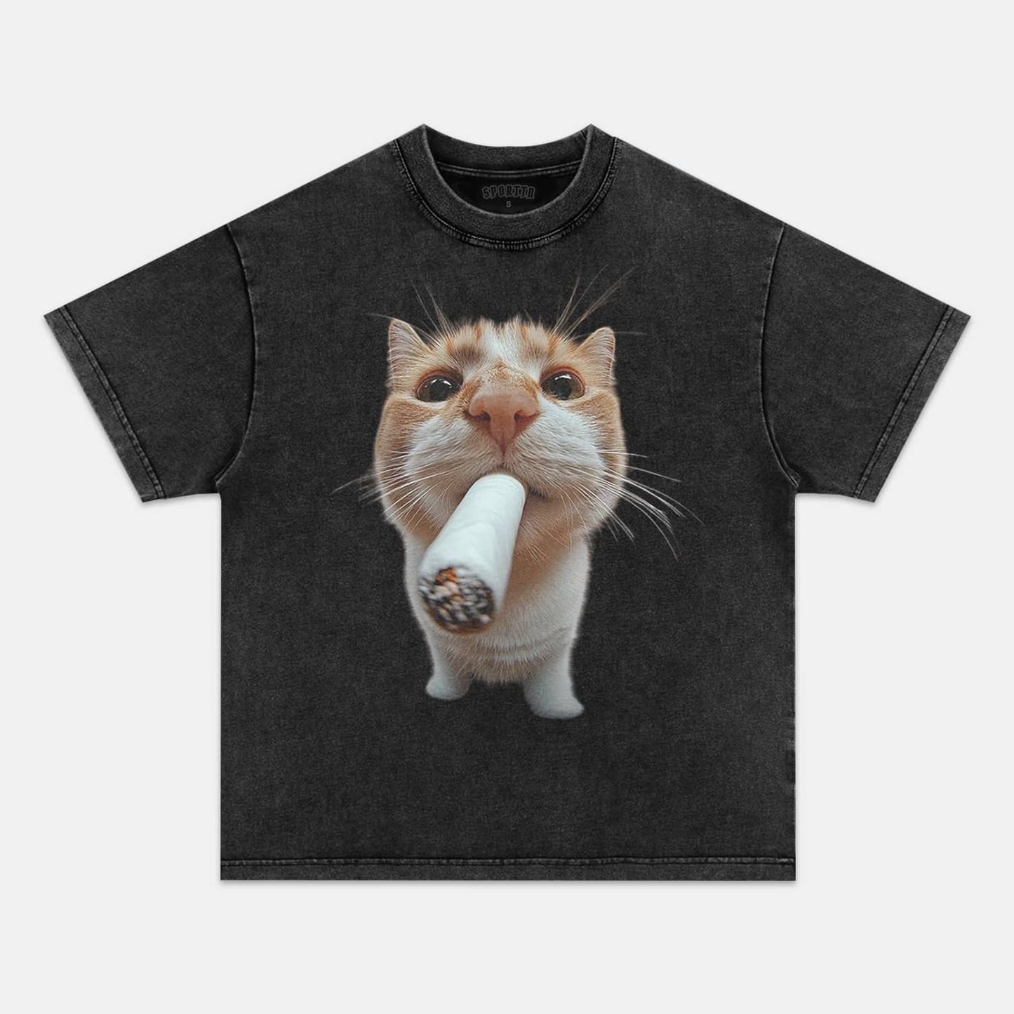 Wacky Cat Smoking a Cigar T-shirt