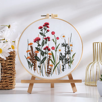 Blooming Wildflowers Embroidery Kit: Stitch the Beauty of Nature