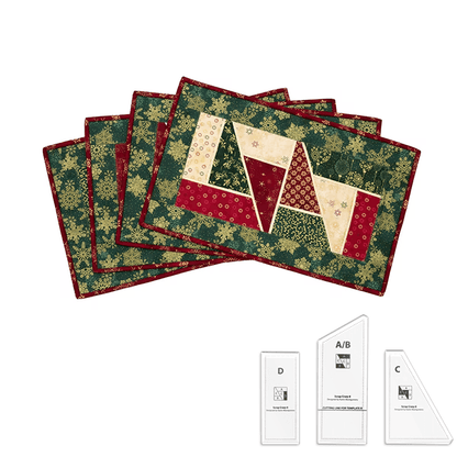 Magic Stained Glass Placemats - Scrap Crazy Templates - With Instructions
