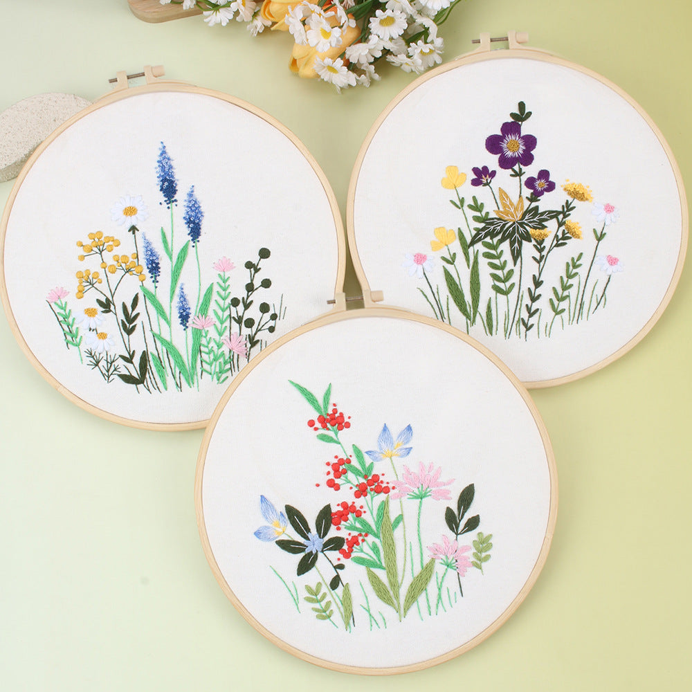 Wildflower Bouquet - Themed DIY Embroidery Kits