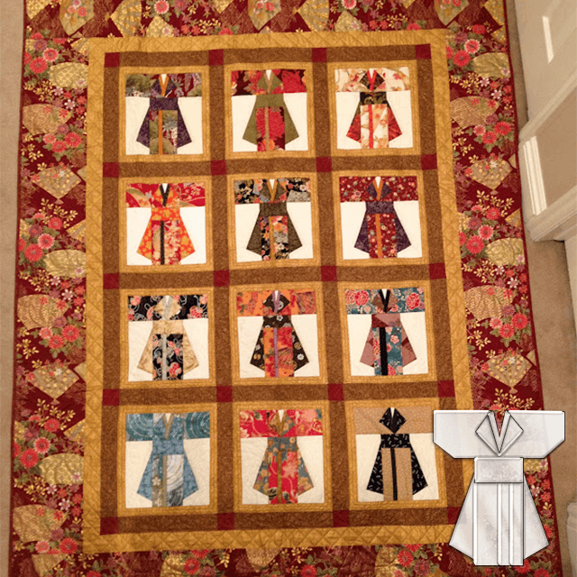 Vintage Kimono Quilt Template Set-With Instructions