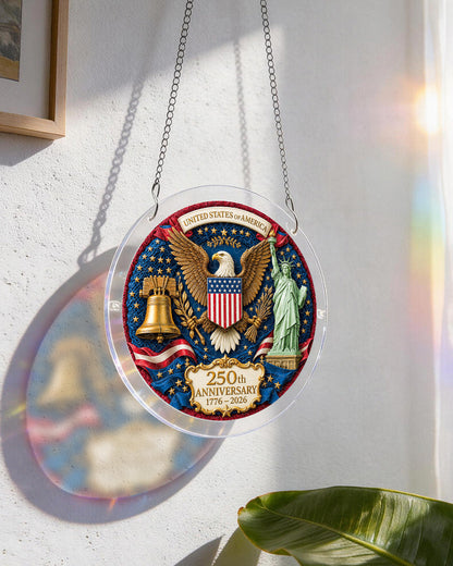 Acrylic Jigsaw Puzzle Suncatcher - Glory of America