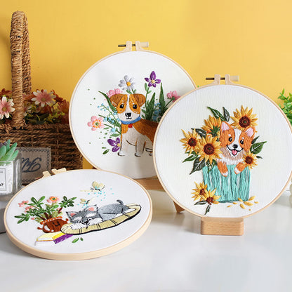 Puppy Love Embroidery Kit: Embark on an Adorable Stitching Journey