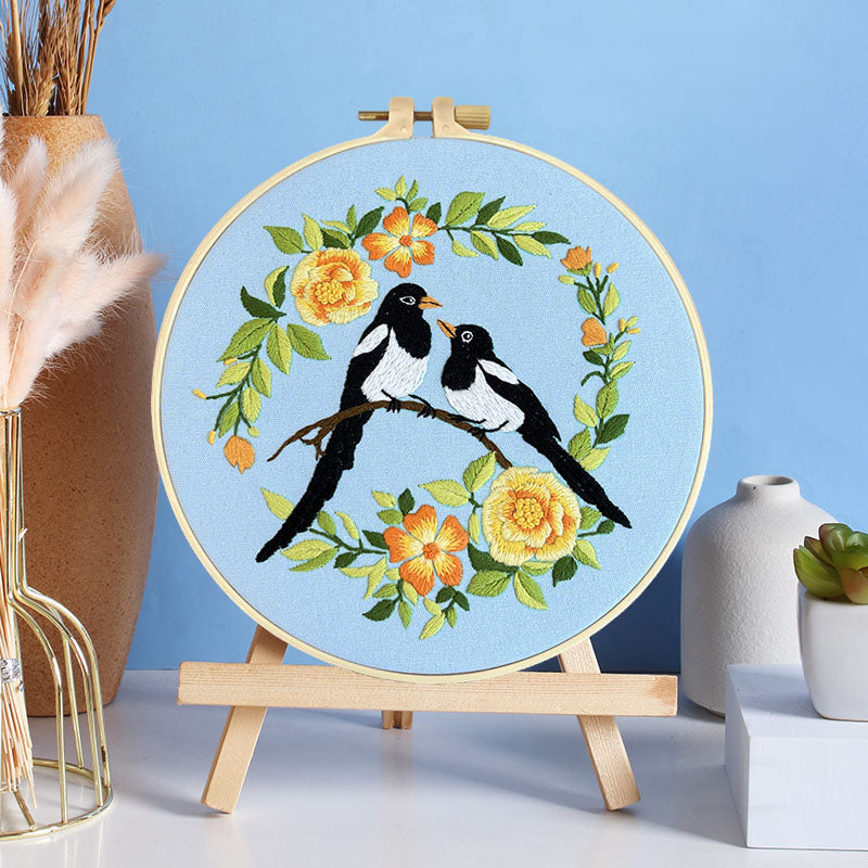 Whimsical Feathered Friends Embroidery Kit
