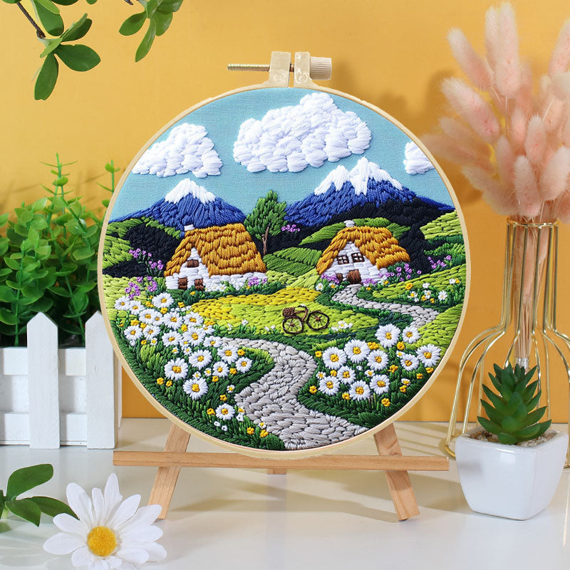 Mountain Village Embroidery Kit