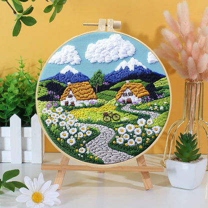 Mountain Village Embroidery Kit